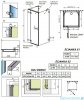 Radaway Euphoria KDJ+S Kabina przyścienna 90x90x90 lewa szkło przejrzyste 383612-01L/383221-01L/383050-01/383030-01